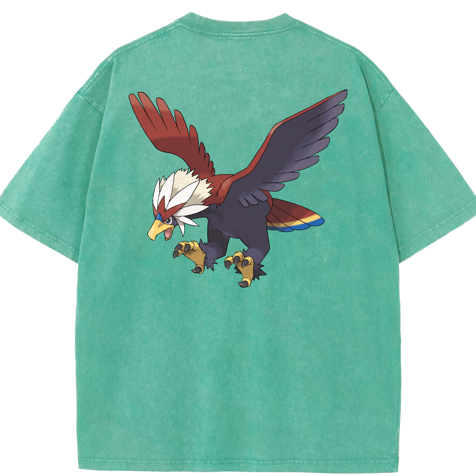 （画像用） ポケットモンスター Pokémon 綿100% ヴィンテージ風 半袖Tシャツ（背面プリント）